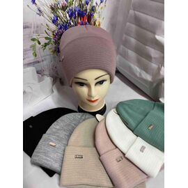 Шапка зимова жіноча CN1861 mix р.56-60 "SELFI" недорого оптом від прямого постачальника