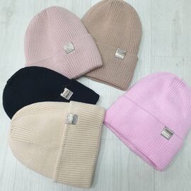 Шапка дитяча зимова на дівчинку CN1881 mix р.52-56 "SELFI" недорого оптом від прямого постачальника