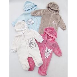 Фотография Комбинезон детский тёплый на девочку ML3104 pink р.56-74 "Meloria" недорого оптом от прямого поставщика