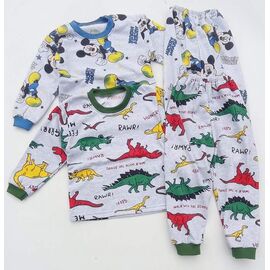 Фотография Пижама детская тёплая на мальчика ML3108 grey-green р.28-36 "Meloria" недорого оптом от прямого поставщика