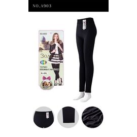Фотография Лосины женские тёплые 903 black р.XL-6XL "JEANS KIDS" недорого оптом от прямого поставщика