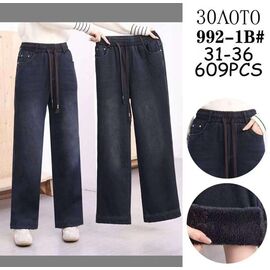 Джинси жіночі утеплені 992-1B mix р.31-36 "JEANS KIDS" недорого оптом від прямого постачальника