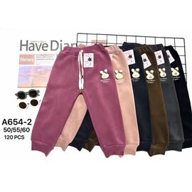 Штани дитячі спортивні зимові на дівчинку A645-2 mix р.2-5 "JEANS KIDS" недорого оптом від прямого постачальника