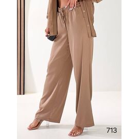 Жіночі штани 713 beige р.42-56 "DORA" недорого оптом від прямого постачальника