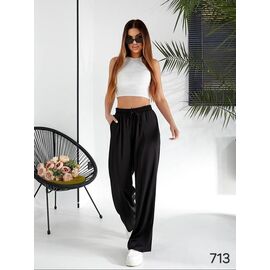 Жіночі штани 713 black р.42-56 "DORA" недорого оптом від прямого постачальника