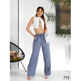 Жіночі штани 713 grey р.42-56 "DORA" недорого оптом від прямого постачальника