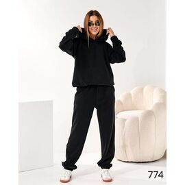 Фотография Костюм спортивный женский 774 black р.42-56 "DORA" недорого оптом от прямого поставщика