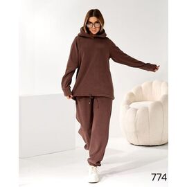 Фотография Костюм спортивный женский 774 brown р.42-56 "DORA" недорого оптом от прямого поставщика