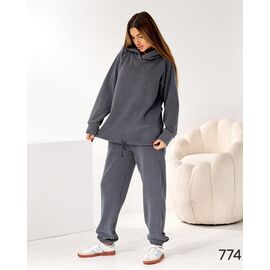 Фотография Костюм спортивный женский 774 d.grey р.42-56 "DORA" недорого оптом от прямого поставщика