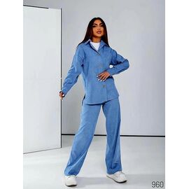 Костюм жіночий 960 l.blue р.44-50 "DORA" недорого оптом від прямого постачальника