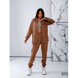 Костюм жіночий 970 l.brown р.44-50 "DORA" недорого оптом від прямого постачальника