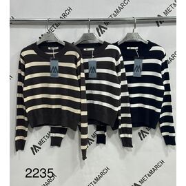 Фотография Свитер женский 2235 brown-white р.one size "Met&March" недорого оптом от прямого поставщика