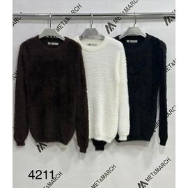 Фотография Свитер женский 4211 white р.one size "Met&March" недорого оптом от прямого поставщика