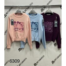 Фотография Свитер женский 6309 l.blue р.one size "Met&March" недорого оптом от прямого поставщика