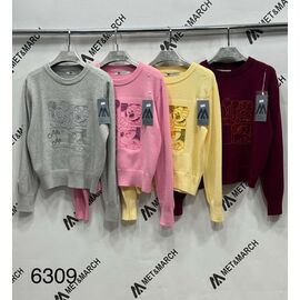 Фотография Свитер женский 6309 yellow р.one size "Met&March" недорого оптом от прямого поставщика