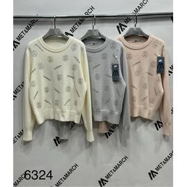 Фотография Свитер женский 6324 grey р.one size "Met&March" недорого оптом от прямого поставщика