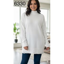 Светр жіночий 6330 white р.one size "Met&March" недорого оптом від прямого постачальника