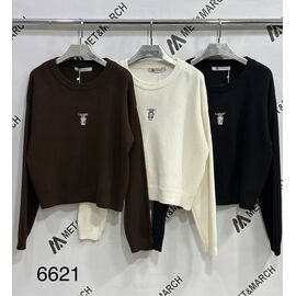 Фотография Свитер женский 6621 brown р.one size "Met&March" недорого оптом от прямого поставщика