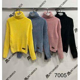 Фотография Свитер женский 7005 yellow р.one size "Met&March" недорого оптом от прямого поставщика