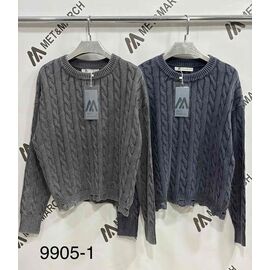 Фотография Свитер женский 9905-1 l.grey р.one size "Met&March" недорого оптом от прямого поставщика