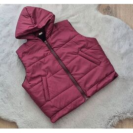 Фотография Жилетка детская на девочку LM116 wine р.104-140 "Limerense" недорого оптом от прямого поставщика