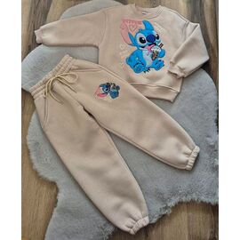 Костюм дитячий спортивний теплий на дівчинку LM142 beige р.104-122 "Limerense" недорого оптом від прямого постачальника