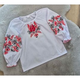 Вишиванка дитяча на дівчинку LM161 white р.152-176 "Limerense" недорого оптом від прямого постачальника