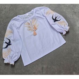 Вишиванка дитяча на дівчинку LM164 white р.152-176 "Limerense" недорого оптом від прямого постачальника