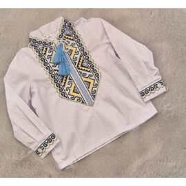 Вишиванка дитяча на хлопчика LM168 white р.86-110 "Limerense" недорого оптом від прямого постачальника