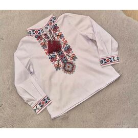 Вишиванка дитяча на хлопчика LM169 white р.86-110 "Limerense" недорого оптом від прямого постачальника