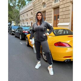 Костюм спортивний жіночий теплий 1341 grey р.50-64 "Seven Zikina" недорого оптом від прямого постачальника