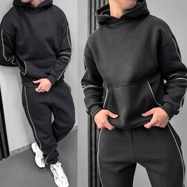 Фотография Костюм спортивный мужской 1353 d.grey р.46-60 "Seven Zikina" недорого оптом от прямого поставщика