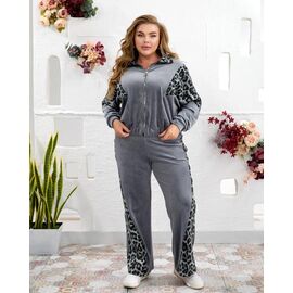 Фотография Костюм спортивный женский тёплый 936 grey р.48-62 "Seven Zikina" недорого оптом от прямого поставщика