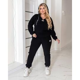 Фотография Костюм спортивный женский 944 black р.48-62 "Seven Zikina" недорого оптом от прямого поставщика