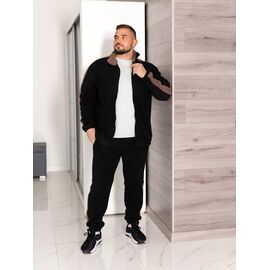 Фотография Костюм спортивный мужской 948 black-brown р.48-56 "Seven Zikina" недорого оптом от прямого поставщика