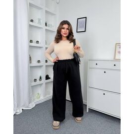 Фотография Штаны спортивные женские тёплые 1152 black р.42-58 "FEMZONE" недорого оптом от прямого поставщика