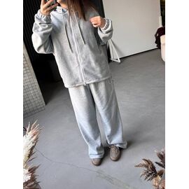 Костюм спортивний жіночий 1153 grey р.42-58 "FEMZONE" недорого оптом від прямого постачальника