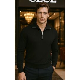 Светр чоловічий 5955 black р.M-2XL "Vip Stendo" недорого оптом від прямого постачальника