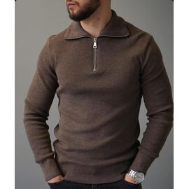 Светр чоловічий 5955 brown р.M-2XL "Vip Stendo" недорого оптом від прямого постачальника