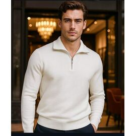 Светр чоловічий 5955 milk р.M-2XL "Vip Stendo" недорого оптом від прямого постачальника