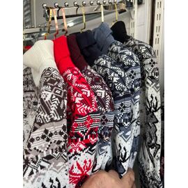 Светр чоловічий VS1672 wine р.M-XL "Vip Stendo" недорого оптом від прямого постачальника