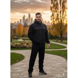 Фотография Костюм спортивный мужской VS1684 black р.3XL-5XL "Vip Stendo" недорого оптом от прямого поставщика
