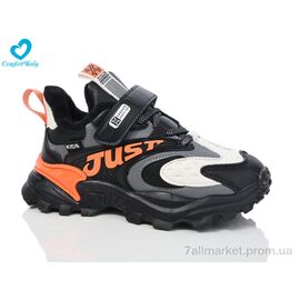 Фотография Кроссовки детские модные зима 20634 ч-помаран осінь-зима (7 пар р.31-36) "Comfort-baby" недорого оптом от прямого поставщика