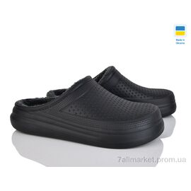 Фотография Галоши мужские Весна/осень Крок сабо N115 чорний (6 пар р.41-45) "Vladimir" недорого оптом от прямого поставщика