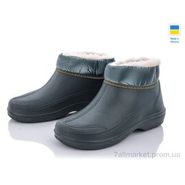 Фотография Галоши женские зима Кредо Укр 2032 зелен хутро (6 пар р.37-41) "Vladimir" недорого оптом от прямого поставщика