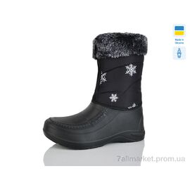 Чоботи з піни жіночі Зима BM6 сніжинка чорний (6 пар р.37-41) "M&L Alex14" недорого оптом від прямого постачальника
