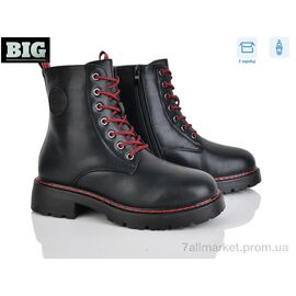 Фотография Ботинки женские стильные зима M0013 black (8 пар р.36-41) "BIG" недорого оптом от прямого поставщика