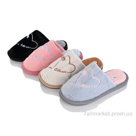Фотография Тапки женские для дома Весна/осень 079-1 mix (12 пар р.36-41) "KANGFU" недорого оптом от прямого поставщика
