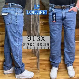 Фотография Джинсы мужские 913X blue р.28-36 "God Baron" недорого оптом от прямого поставщика