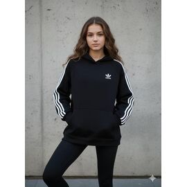 Фотография Худи женское N104-2 black р.one size "Newe" недорого оптом от прямого поставщика